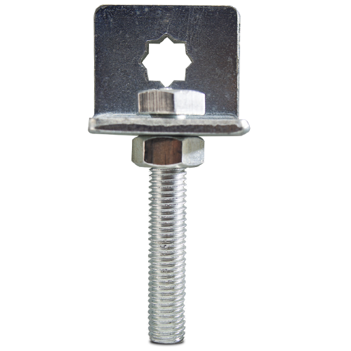 SEG - SOPORTE METALICO "L" ESTRELLA PARA CABEZAL DEL MOTOR CON BULON+TUERCA SG35/SG45 - SEG