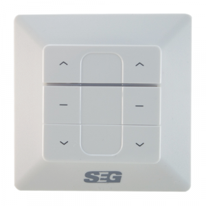 SEG - TECLA DE PARED INALAMBRICA 2 CANALES PARA MOTORES TUBULARES SG - SEG