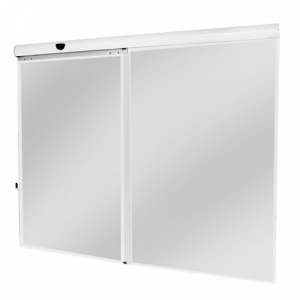 SEG - KIT PUERTA AUTOMATICA SLIDER BLDC 4.40M VIDRIO 02 HOJAS- SEG