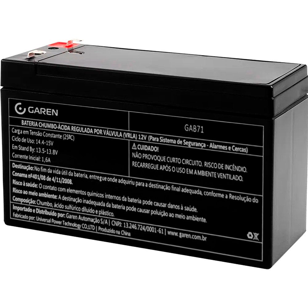 SEG - BATERIA 12V PARA SEGURIDAD ELECTRONICA GAREN